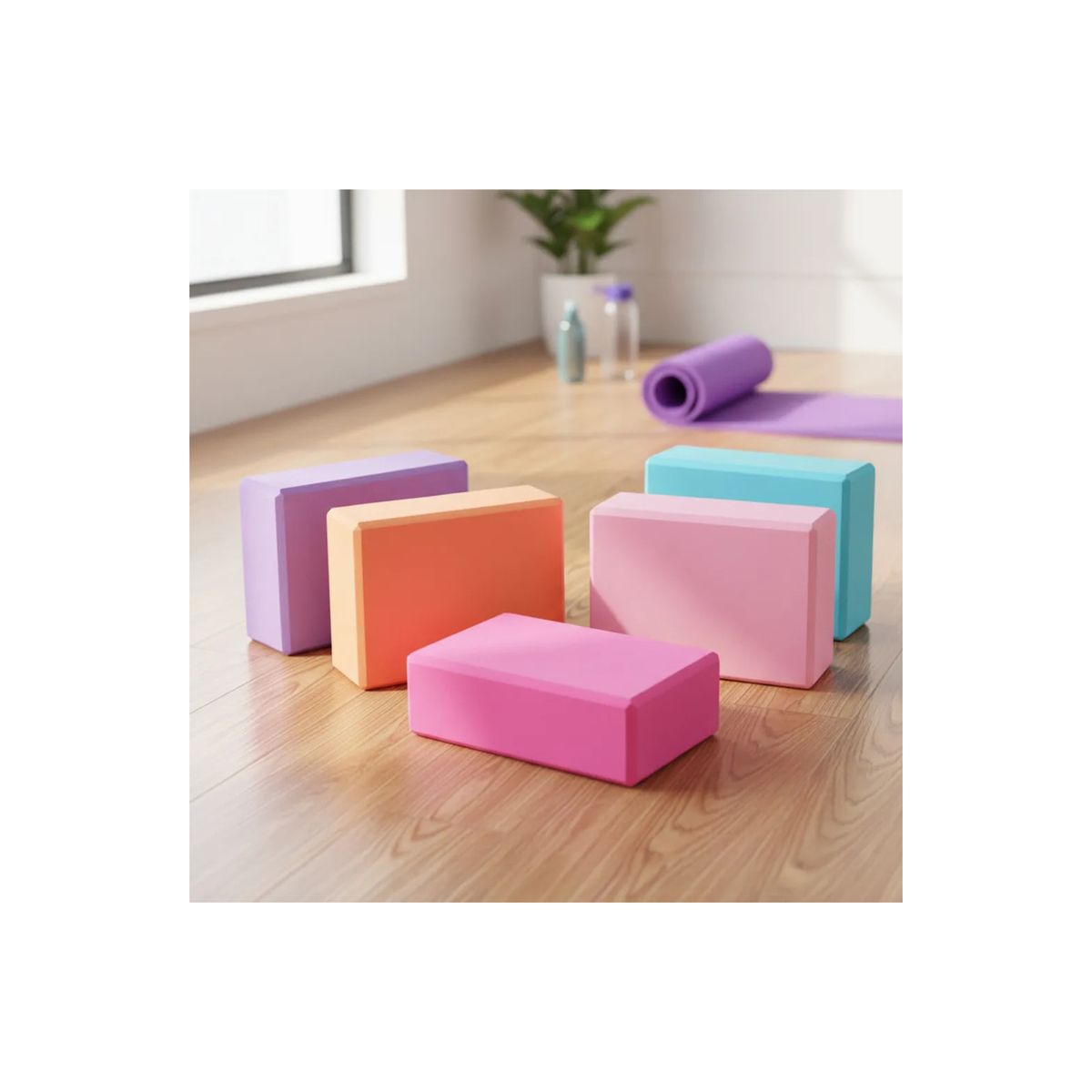 GENERICO - Cubo Bloques De Yoga Flexibilidad Equilibrio Postura