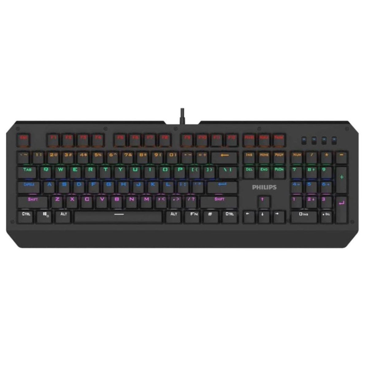 PHILIPS - Teclado Gamer Mecánico Alámbrico RGB G413 SPK8413 PHILIPS
