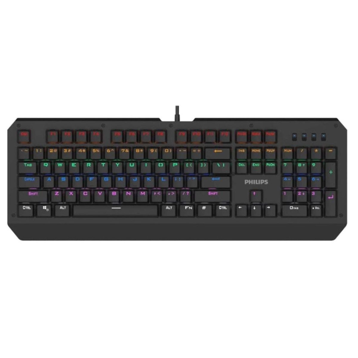 PHILIPS - Teclado Gamer Mecánico Alámbrico RGB G413 SPK8413 PHILIPS