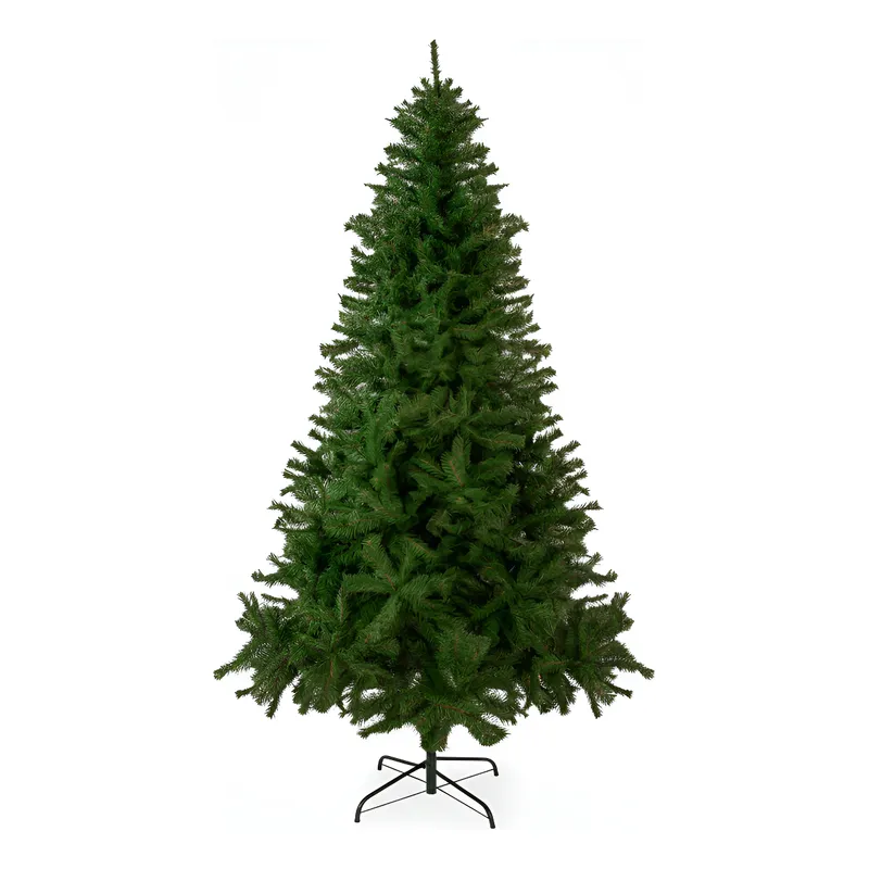 JARDIMEX - Arbol Navidad 2.40m Pino Artificial 1200 Ramas Color Verde