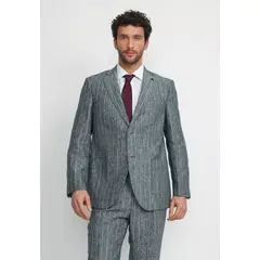 TRIAL - Chaqueta Hombre Formal Lino Classic Azul Marino