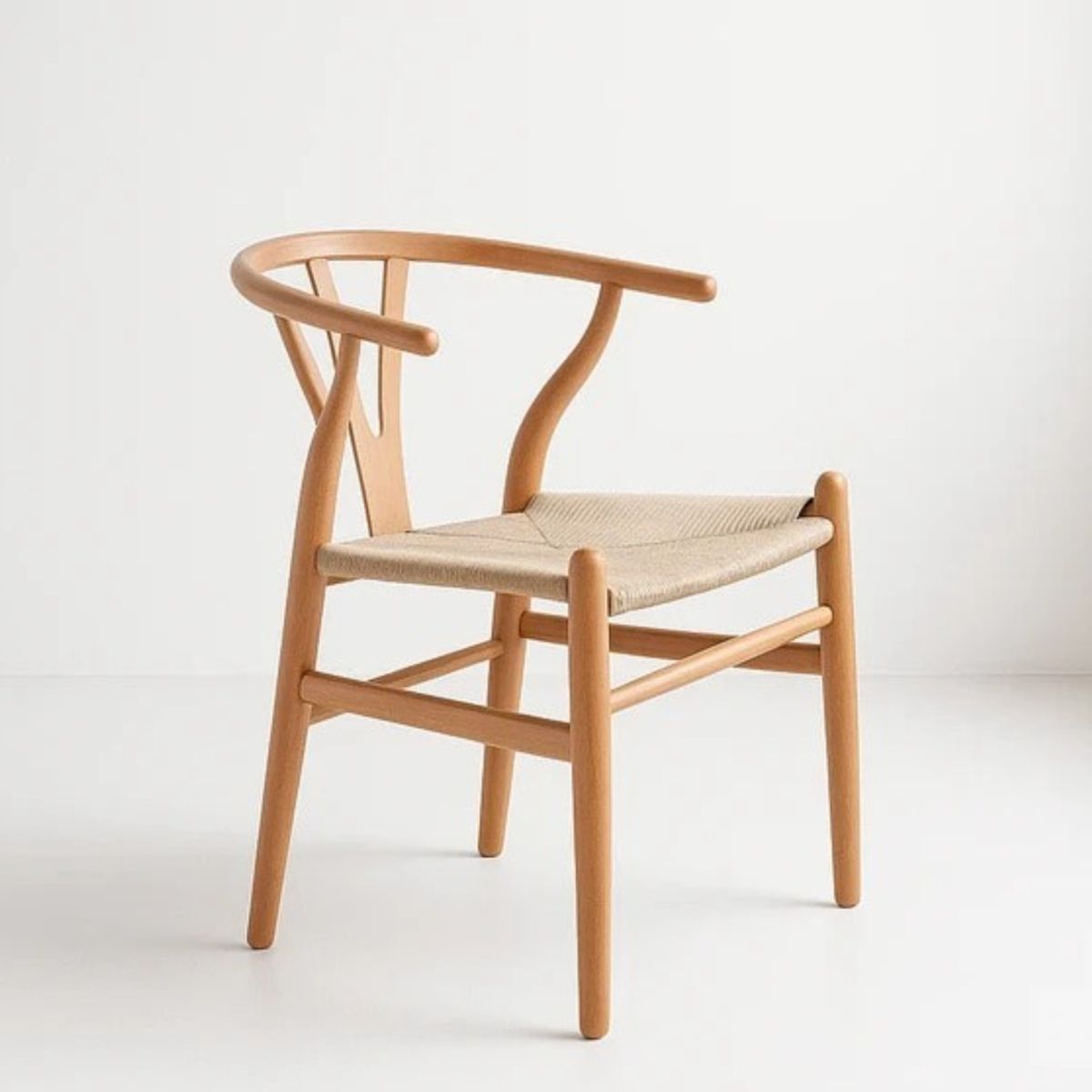 CORI CORI - Silla Wishbone Madera e Hilo de cuerda - Natural
