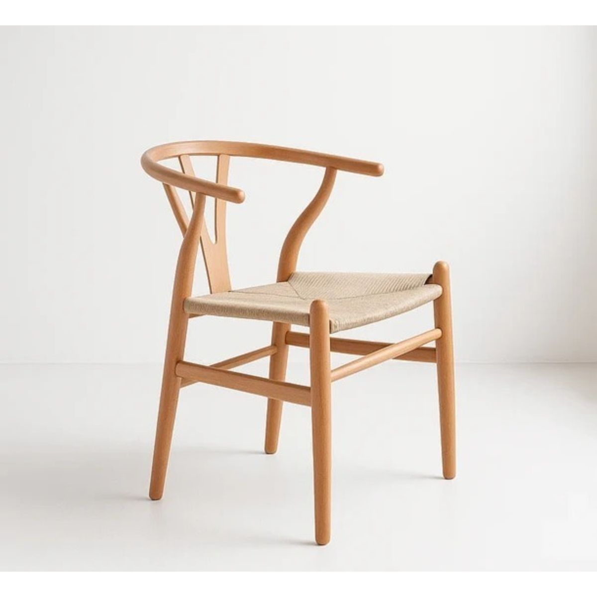 CORI CORI - Silla Wishbone Madera e Hilo de cuerda - Natural