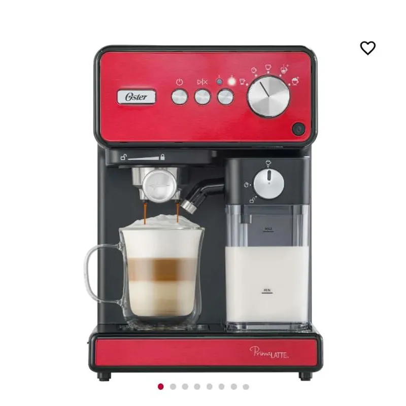 OSTER - Cafetera Automática Oster De Espresso Primalatte Color Rojo