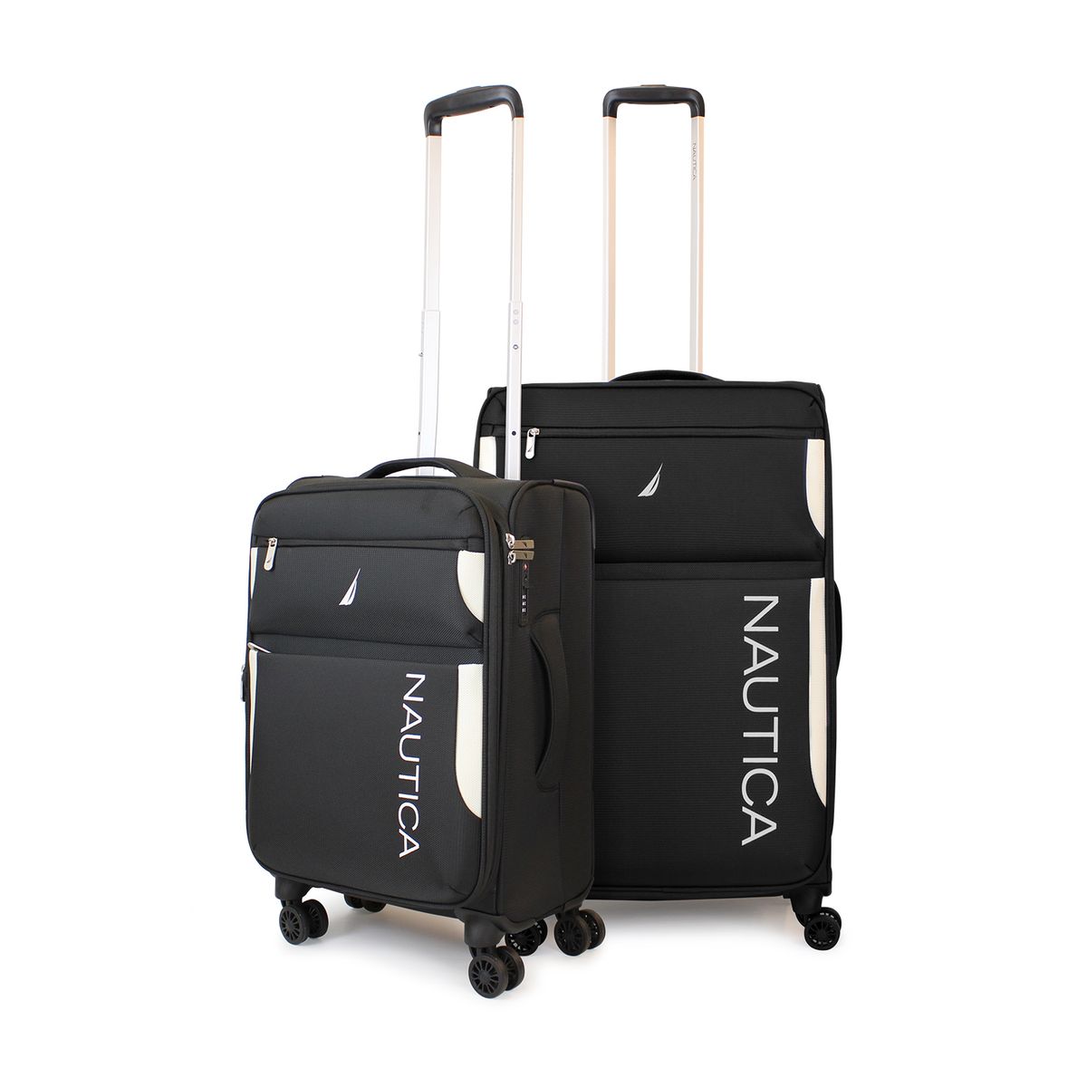 NAUTICA - Pack 2 maletas de tela S+M Nautica Marbella 10k y 20k negra