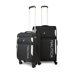 NAUTICA - Pack 2 maletas de tela S+M Marbella 10k y 20k negra