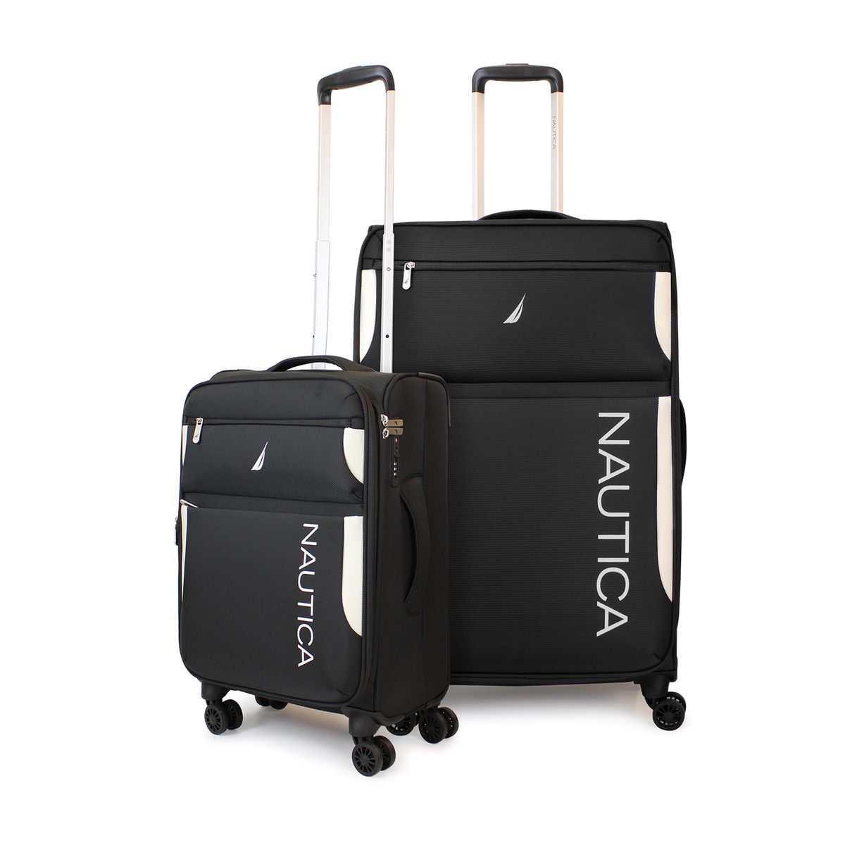 NAUTICA - Pack 2 maletas de tela S+L Nautica Marbella 10k y 23k negra