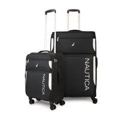 NAUTICA - Pack 2 maletas blanda de tela S+L Marbella 10k y 23k negra