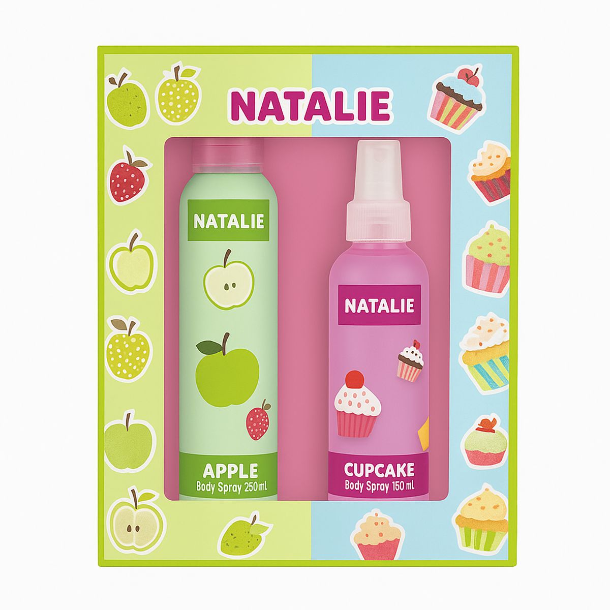 GENERICO - Natalie Botanicals Apple Body Spray  205 ml + Cupcake 100 ml