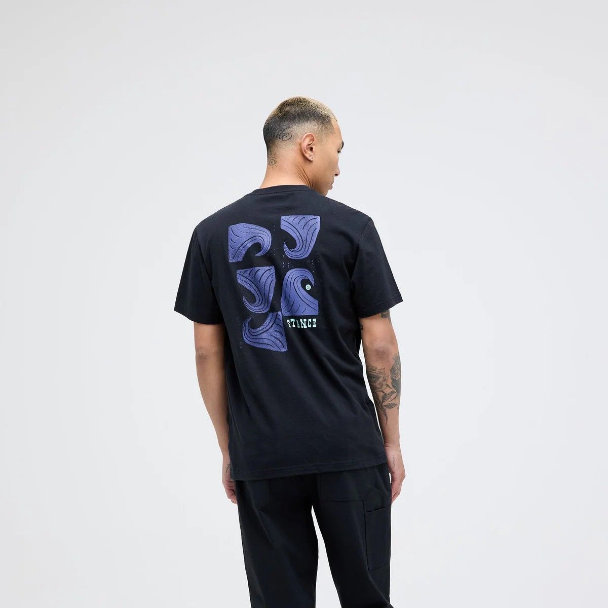 STANCE - Polera Stance Stacked Swell Black