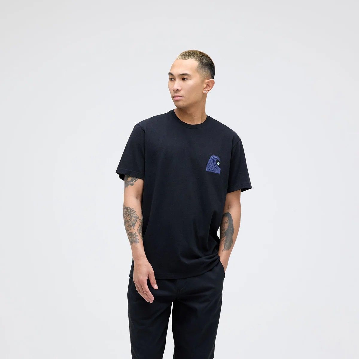 STANCE - Polera Stance Stacked Swell Black