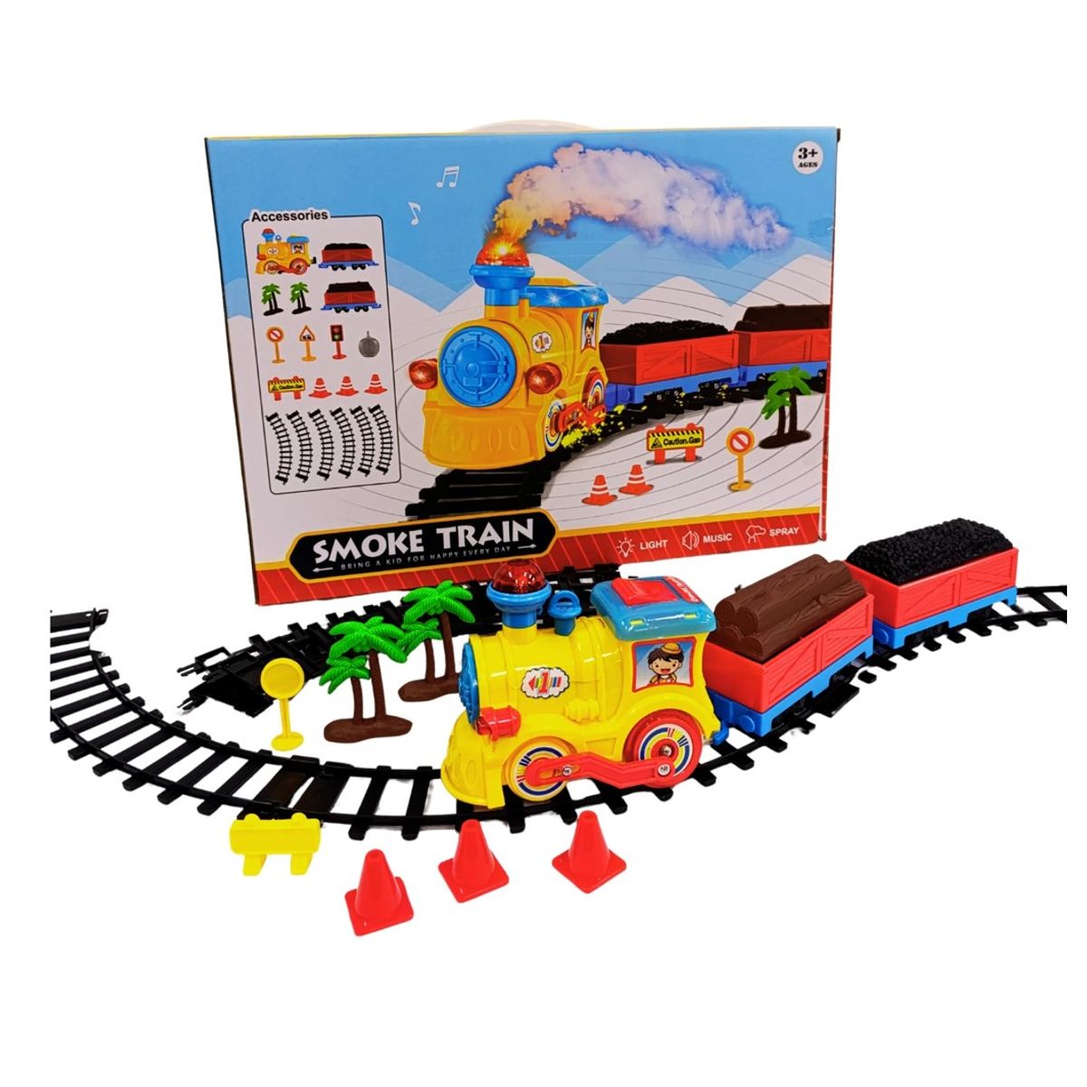 GENERICO - Juguete Tren Eléctrico Para Niños Con Sonidos