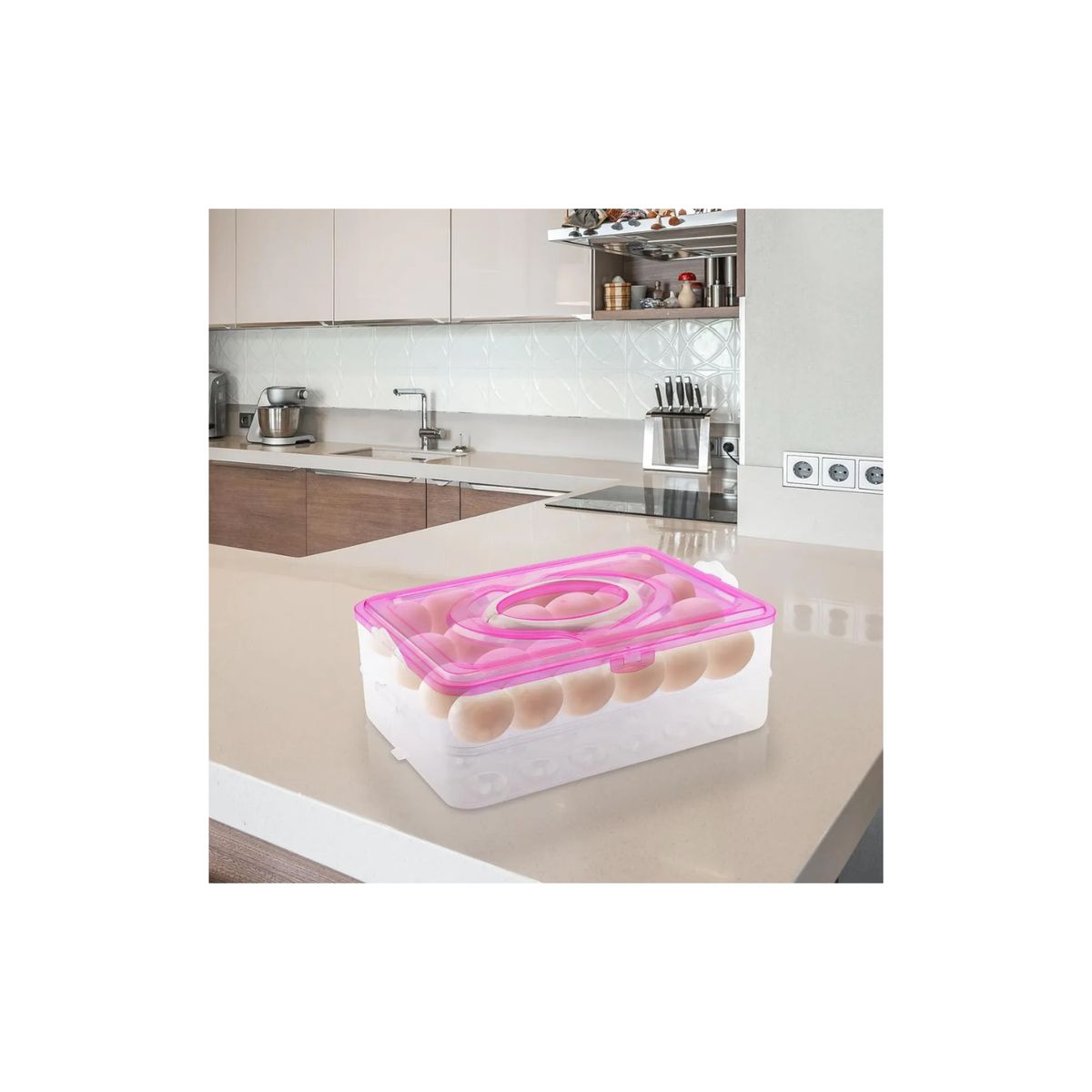 GENERICO - Huevera Organizador De Huevos Bandeja Plastica 32 Huevos