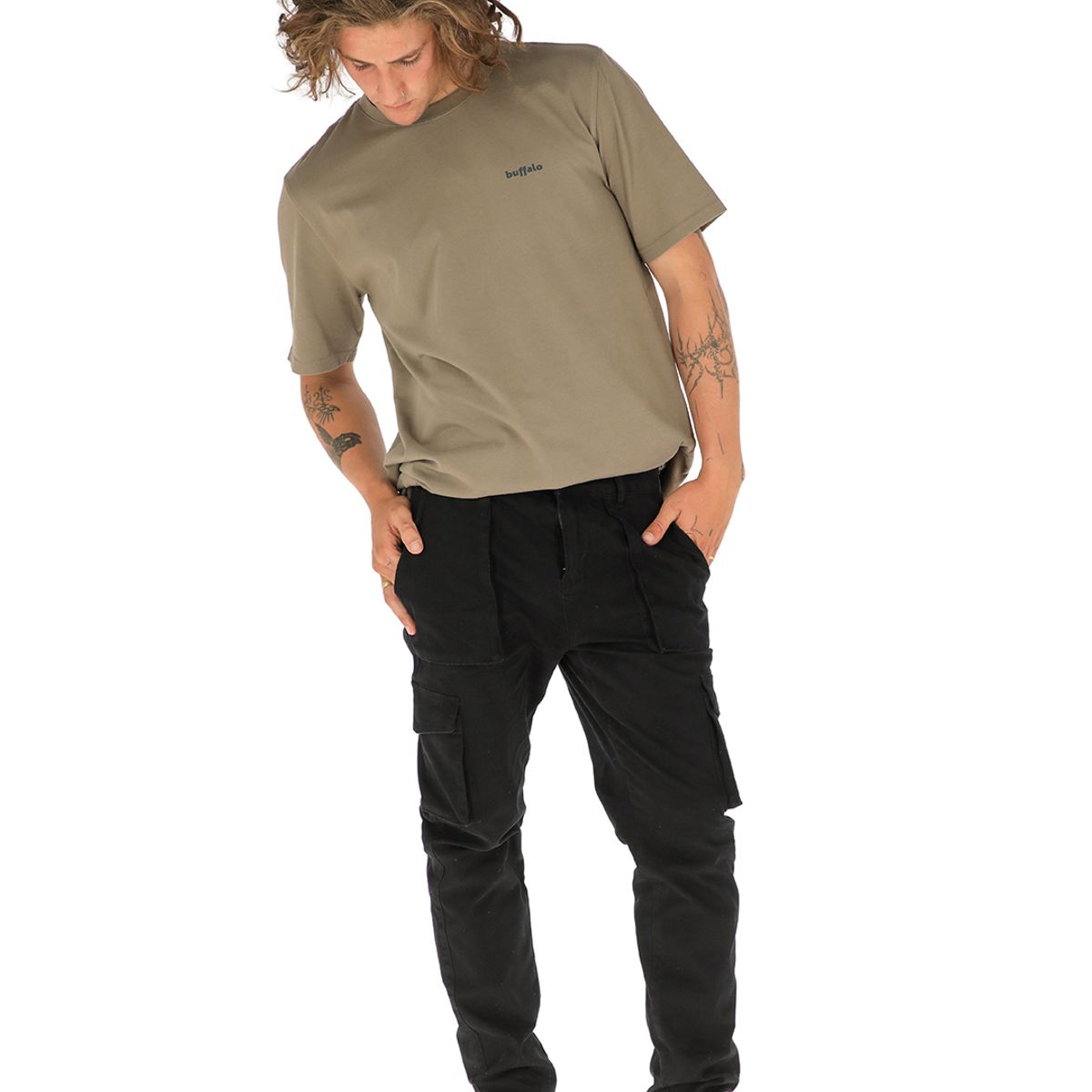 BUFFALO CHILE - Pantalon Cargo Mujo Hombre Buffalo