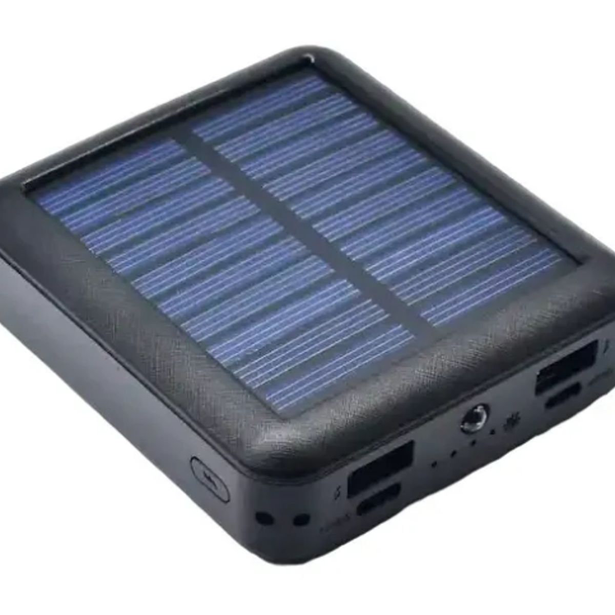 GENERICO - Bateria Portatil Externa 10.000 Mah 2 Usb Solar Power Bank Color Negro