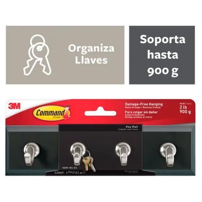 Imagen 2 del producto Colgador De Llaves Negro Command HOM-18S-ES