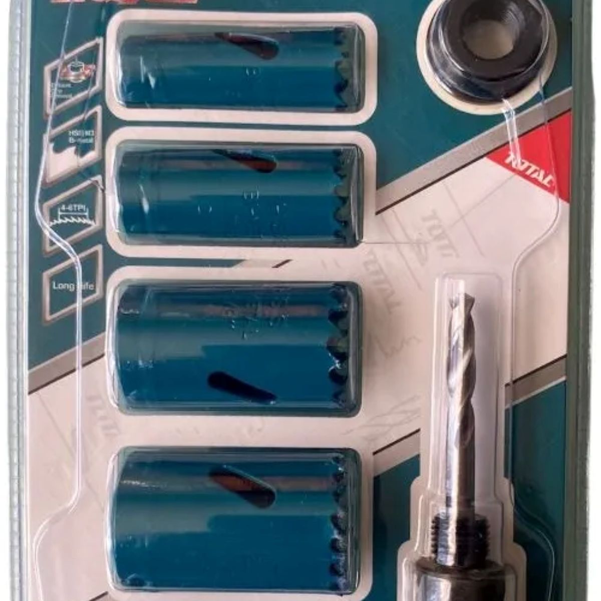 TOTAL - Kit Set Juego Sierra Copa Bi-metal 7 Piezas Total TACSH1071