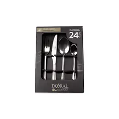 DORAL - Juego Cuchillería 24 Piezas 1.5 Mm Plateado Color Royal