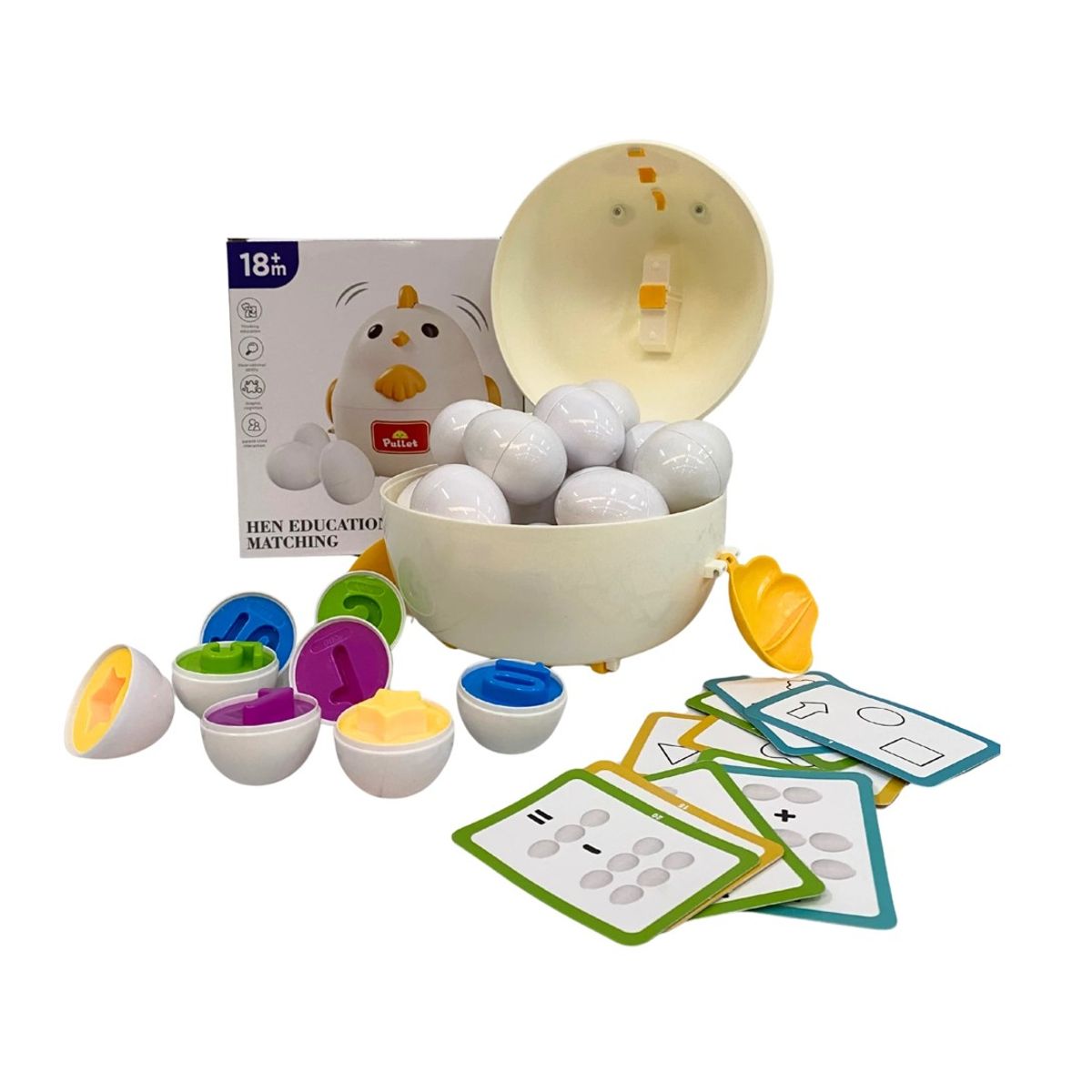 GENERICO - Juguete Puzzle Gallina Mas Huevos Didácticos