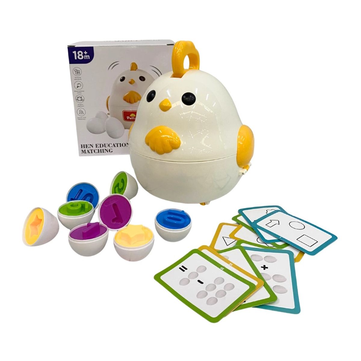 GENERICO - Juguete Puzzle Gallina Mas Huevos Didácticos