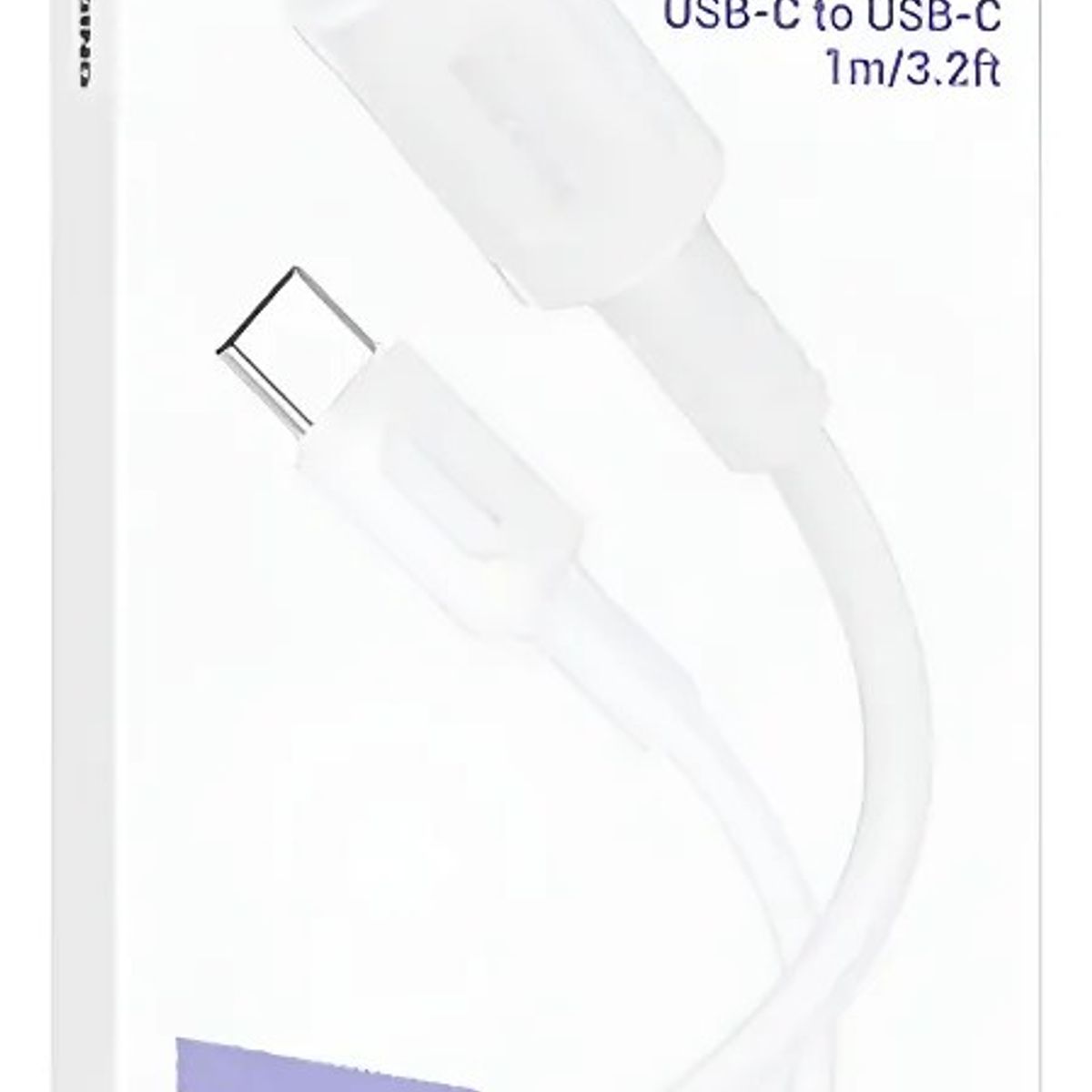 MOTOMO - Cable Carga Rápida y Datos USB-C A USB-C De 60W 1Mt Blanco