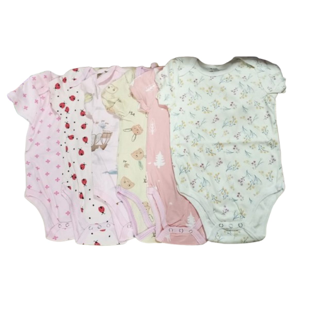 GENERICO - Pack de 6 bodys para bebé de 12 meses