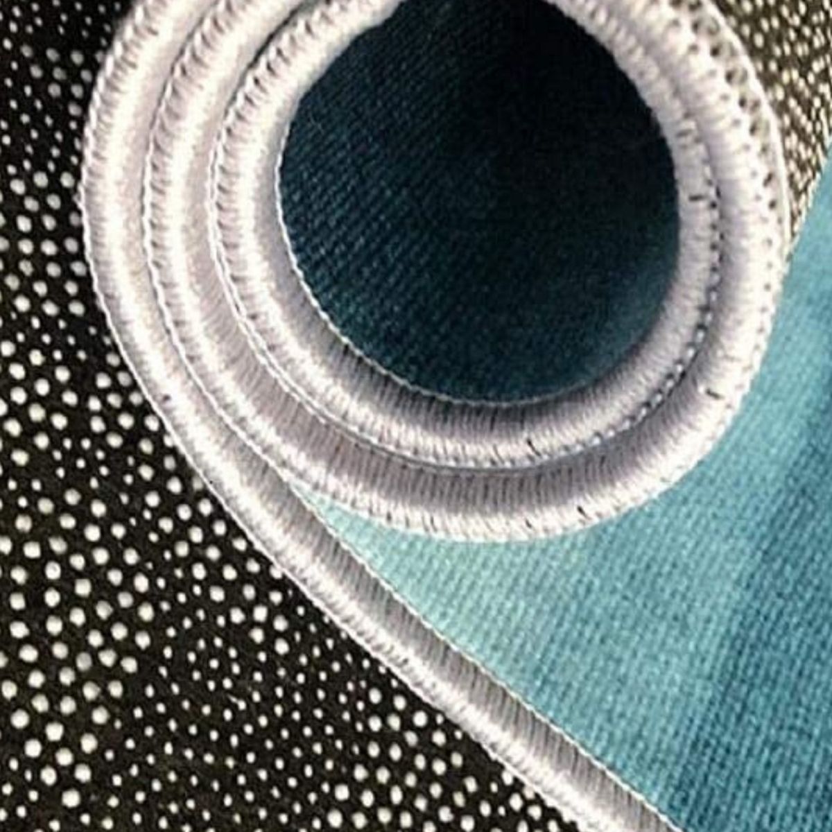 GENERICO - ALFOMBRA CON DISEÑO 160X200 CUADRO AZUL MODERNA ELEGANTE WYM