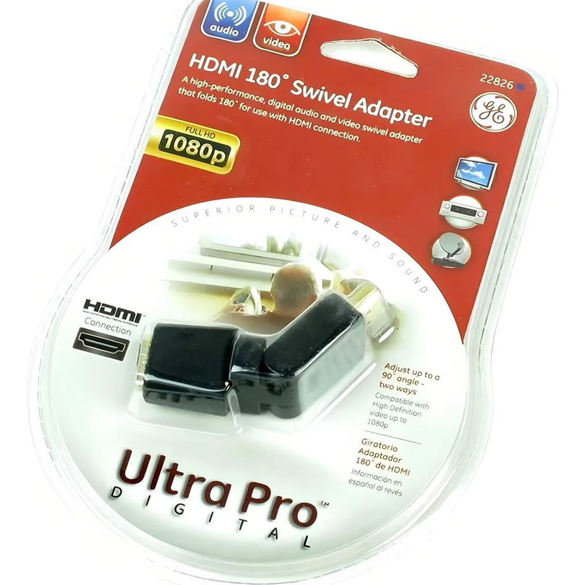 GENERICO - Adaptador HDMI Flexible GE 180 Grados