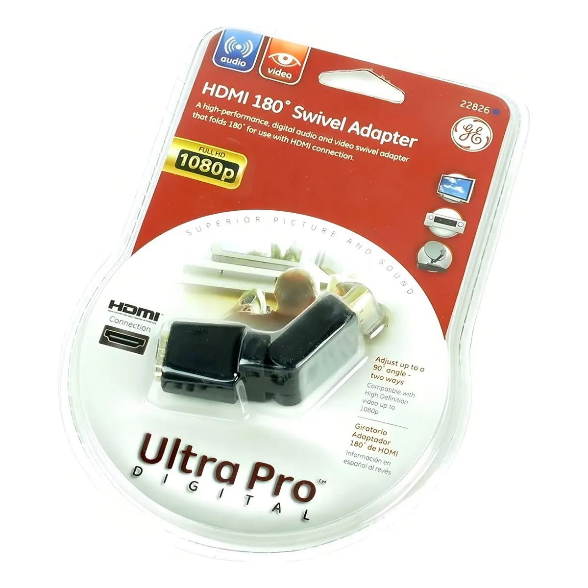 GENERICO - Adaptador HDMI Flexible GE 180 Grados