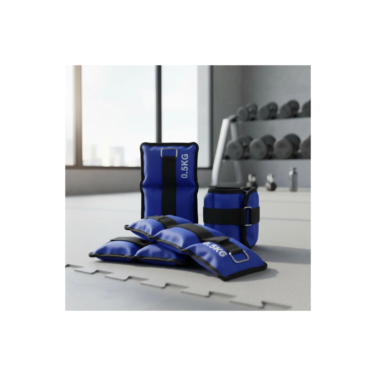 GENERICO - 2 Pesas Tobilleras Muñecas Brazo Pierna 1kg En Total Gym