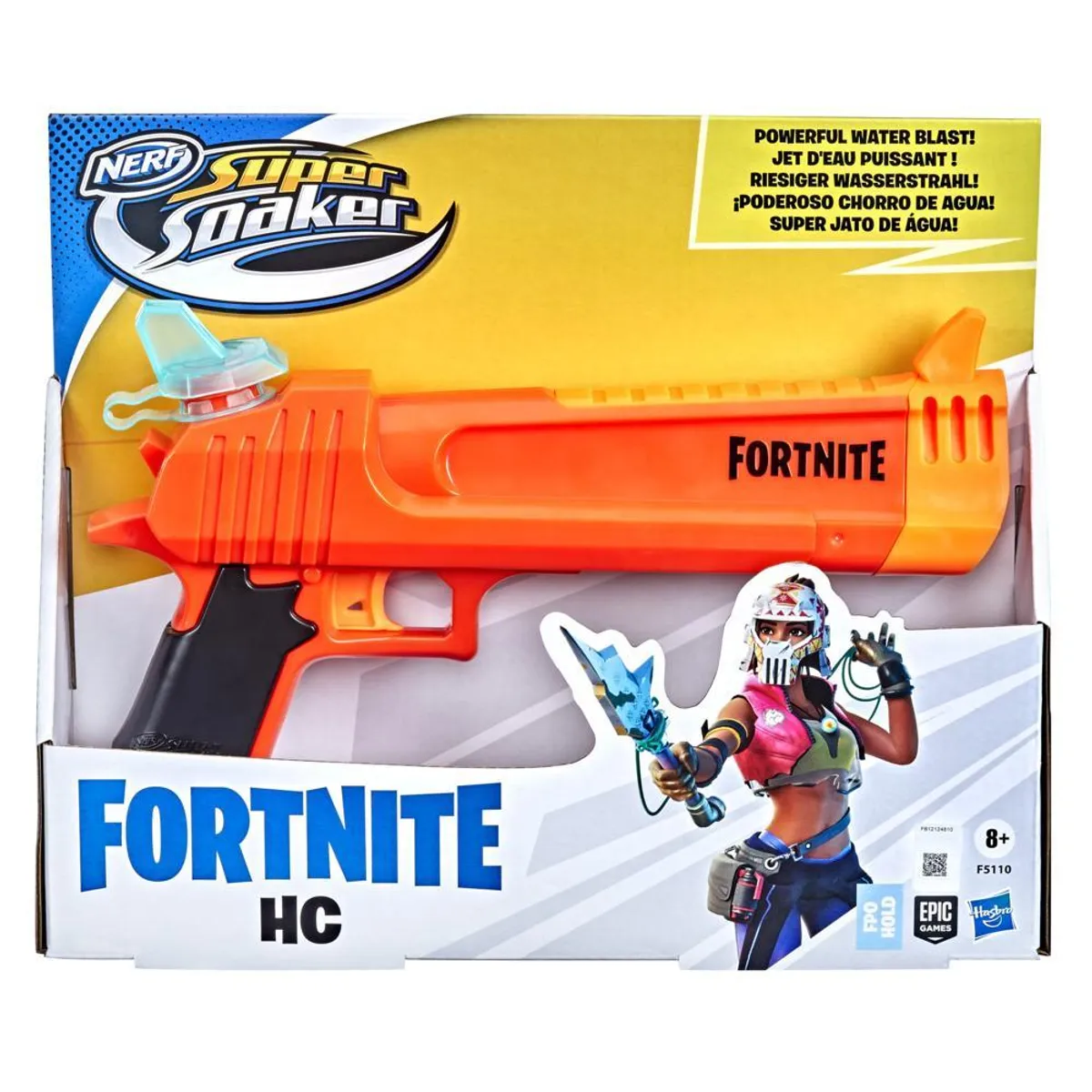 NERF - Nerf Super Soaker Fortnite Hc Pistola Blaster Lanza Agua