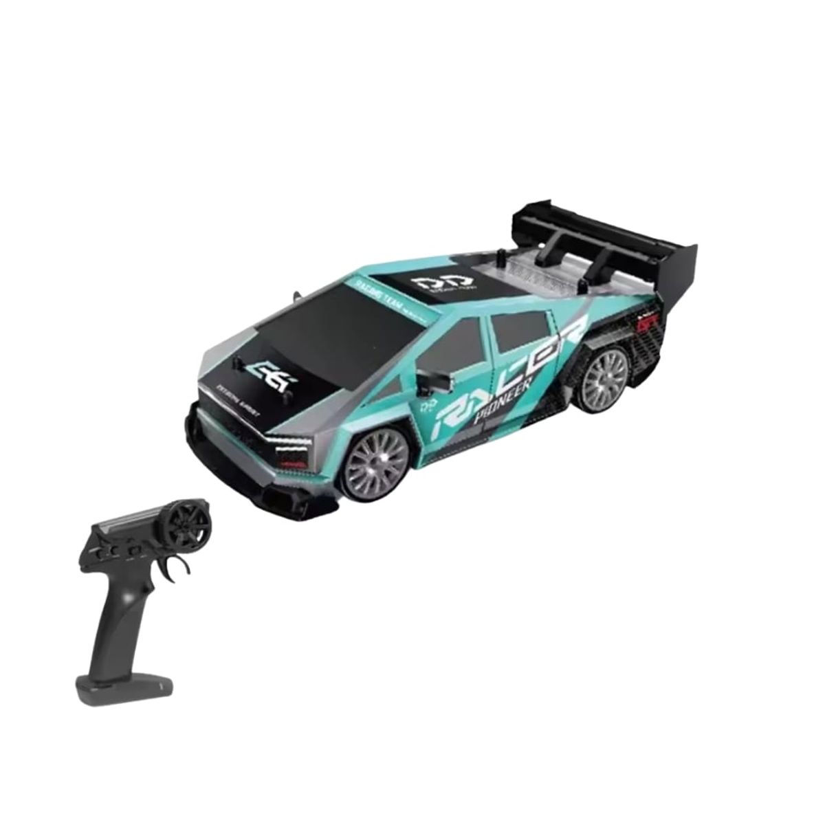 DRIFT - auto drift CyberTruck escala 1 :24 Racing control remoto verde