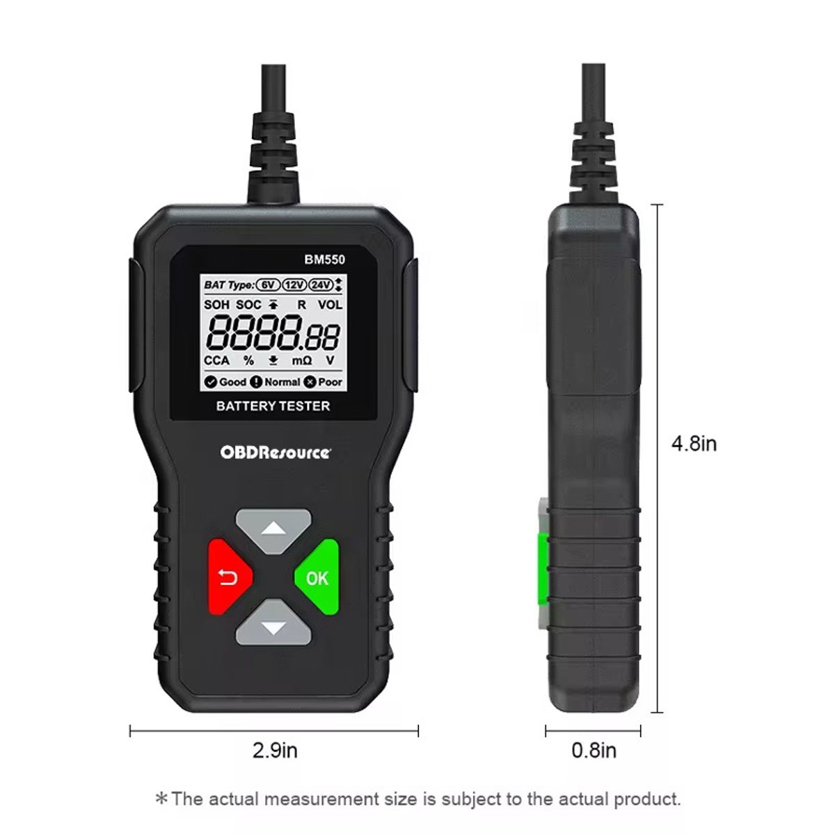 U BUY - Probador Analizador De Batería Automotriz Voltaje 6v12v24v