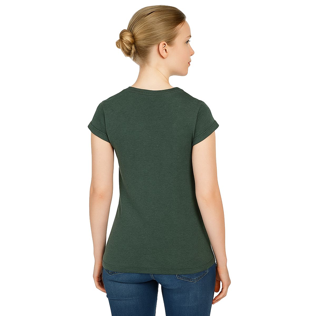 CREA PRINT - POLERA 100 % ALGODON MC MUJER CUELLO REDONDO