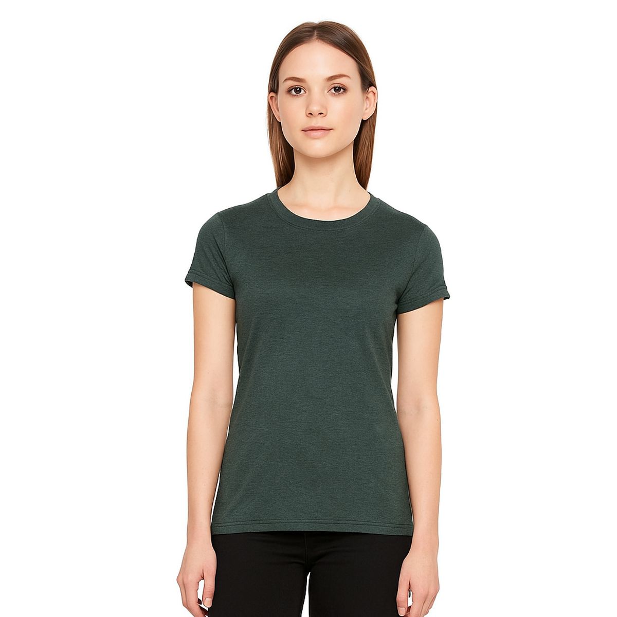 CREA PRINT - POLERA 100 % ALGODON MC MUJER CUELLO REDONDO