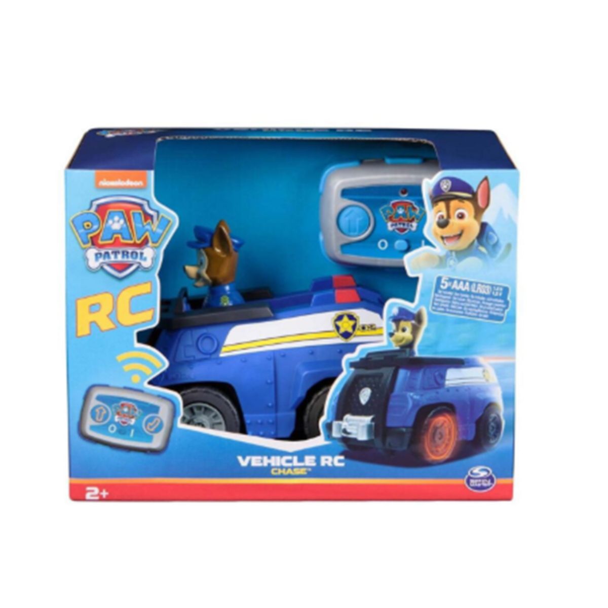 PAW PATROL - Auto Policia A Control Remoto Con Figura De Chase Paw Patrol