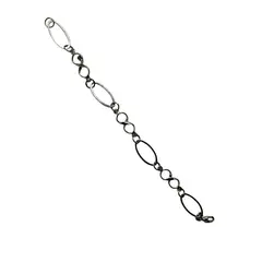 TAETHAI - Pulsera de plata 925 estilo eslabones combinados