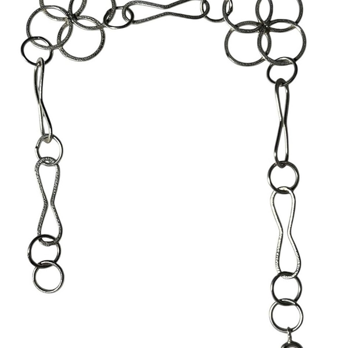 TAETHAI - Pulsera de plata 925 esmerilada eslabones