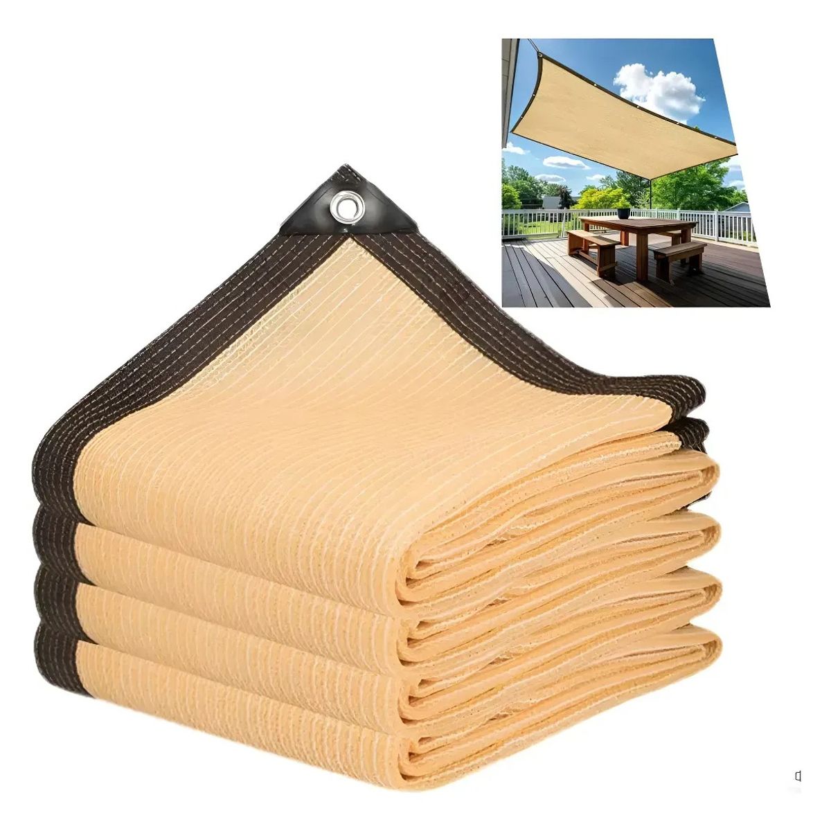 KUANGYE - Lona De Malla De Sombra Red Bloqu 4x5m Tasa De Sombreado 90%