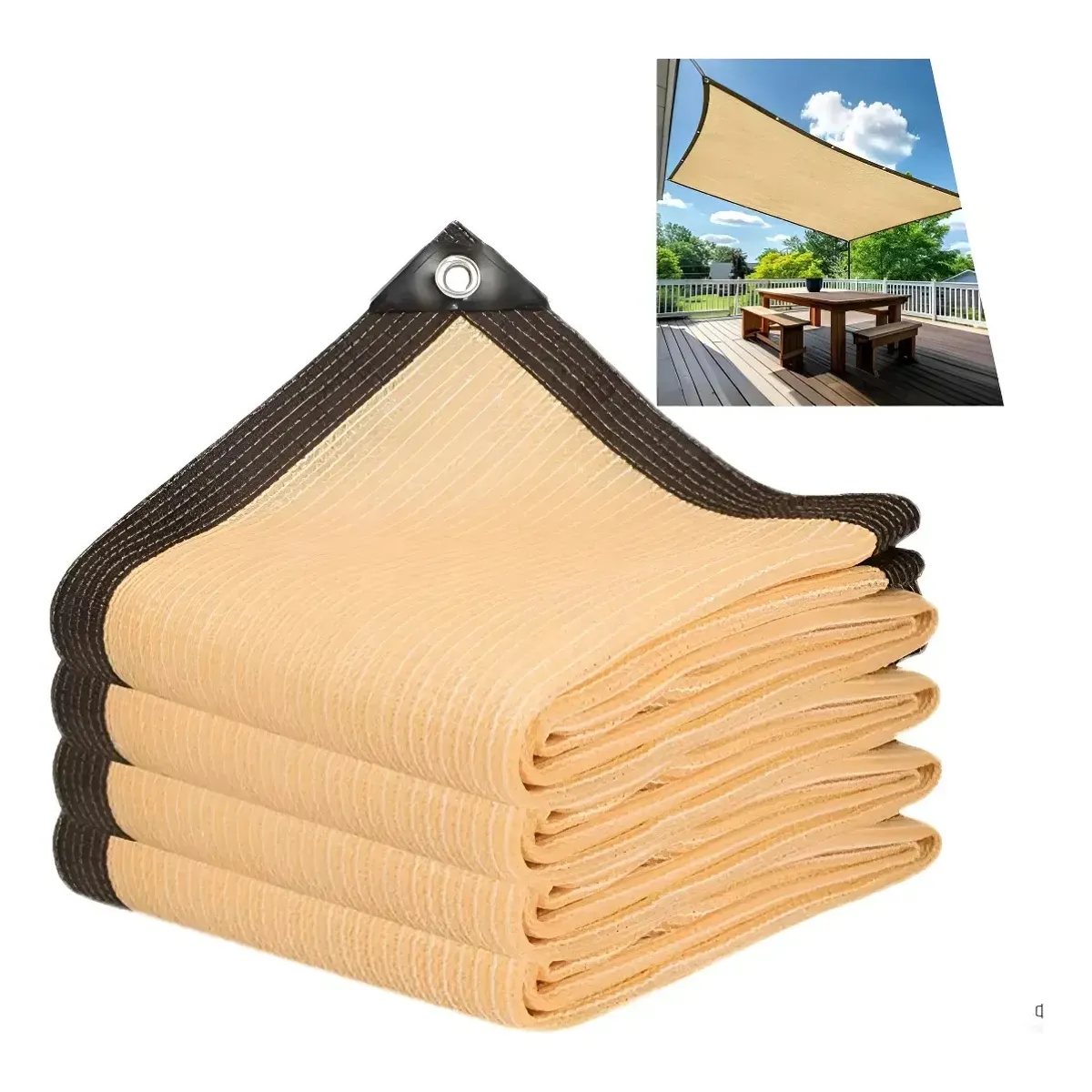 KUANGYE - Lona De Malla De Sombra Red Bloqu 4x5m Tasa De Sombreado 90%