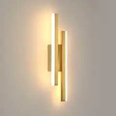 TATEE - Lámpara de pared larga Tres colores de luz amarillo