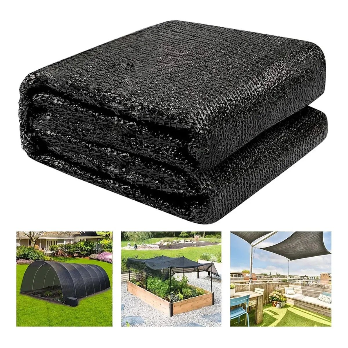 KUANGYE - Malla Raschel 4.2 X 10 Mts Sombra Techo Patio Terraza Jardin
