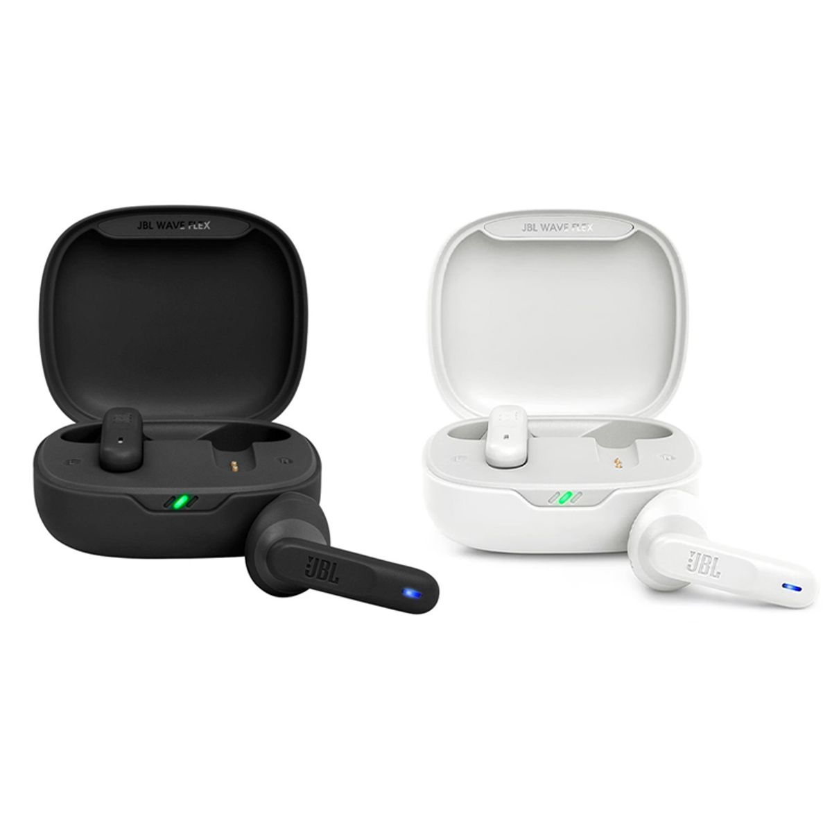 JBL - Set 2 Audífonos JBL Wave Flex De Bluetooth-Negro y Blanco