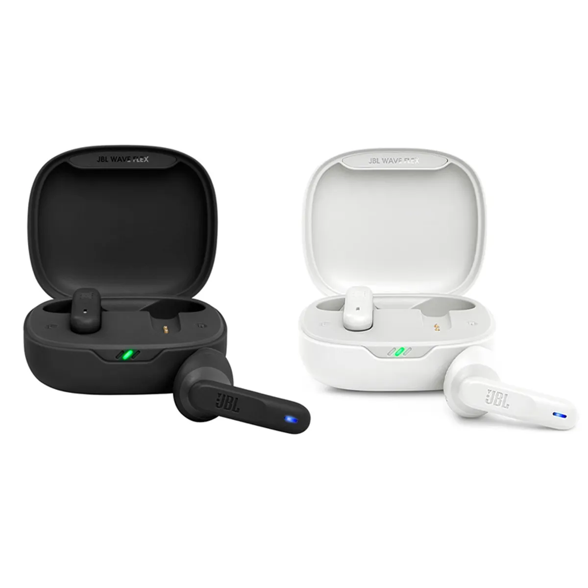 JBL - Set 2 Audífonos JBL Wave Flex De Bluetooth-Negro y Blanco