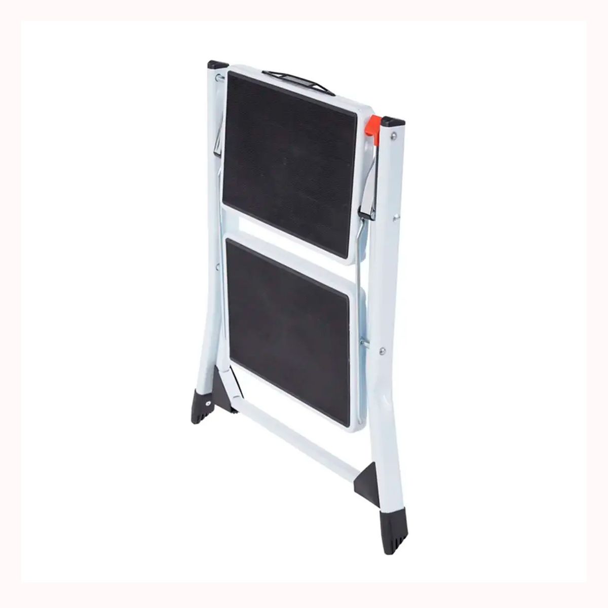 GENERICO - Escalera plegable multiuso 2 peldaños ultra compacta