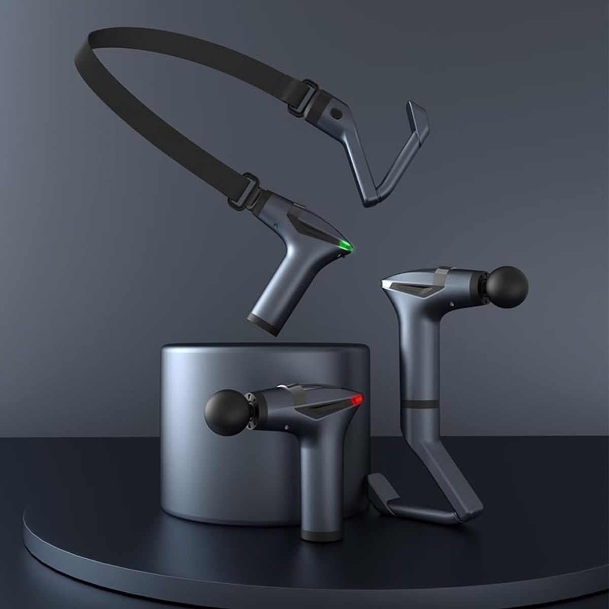 BLUEDREAMER - Pistola de masaje vibratoria separable Masajeador muscular de percusión con