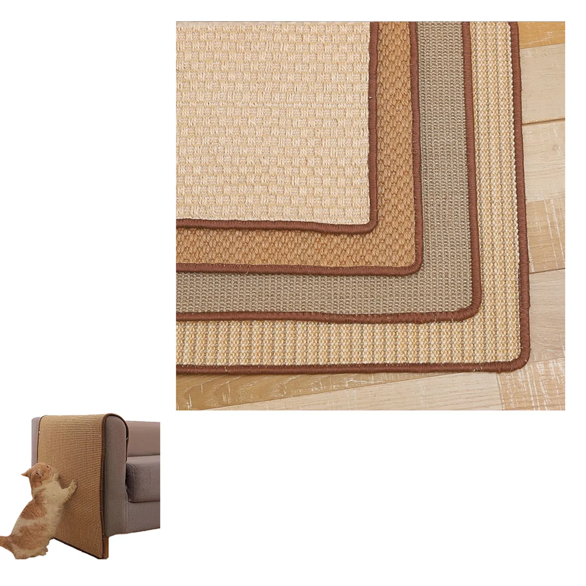 KINDA NICE - Rascador Gato Sillon -muebles Tipo Alfombra Sisal 50x80