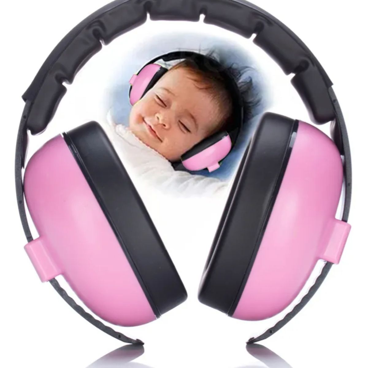 KINDA NICE - Orejeras Antiruido Auriculares Protectores Bebes Y Niños Rosa