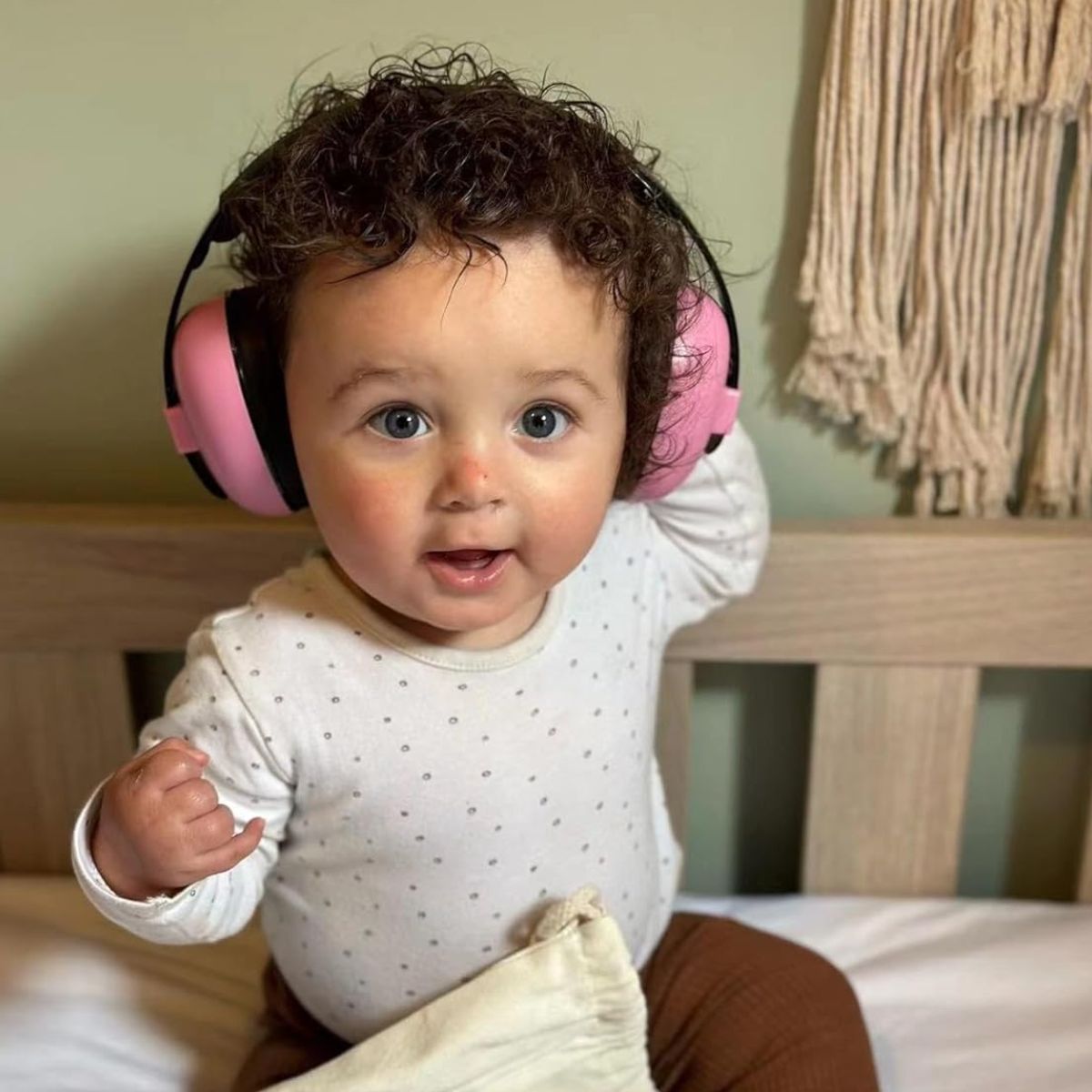 KINDA NICE - Orejeras Antiruido Auriculares Protectores Bebes Y Niños Rosa