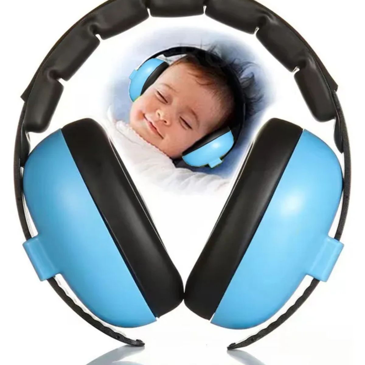 KINDA NICE - Orejeras Antiruido Auriculares Protectores Bebes Y Niños  Azul
